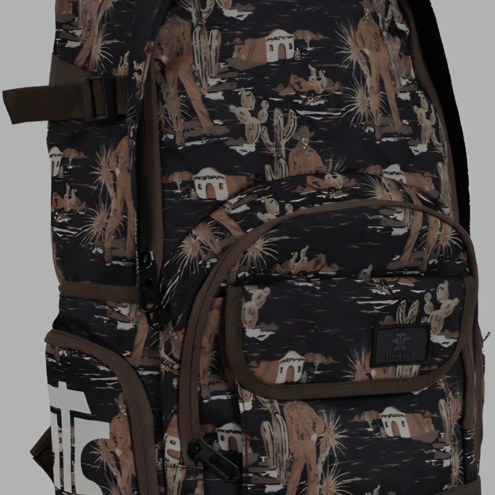 Tin Haul Desert Print Backpack in Brown and Black